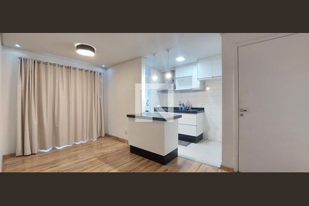 Sala de apartamento para alugar com 2 quartos, 52m² em Vila Alzira, Santo André