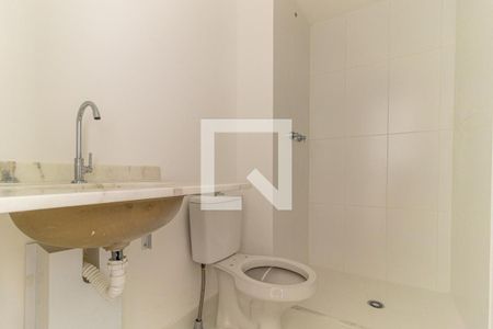 Banheiro de kitnet/studio à venda com 1 quarto, 27m² em Vila Buarque, São Paulo