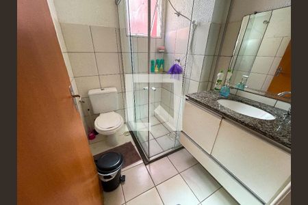 banheiro  de apartamento à venda com 2 quartos, 50m² em Diamante, Belo Horizonte