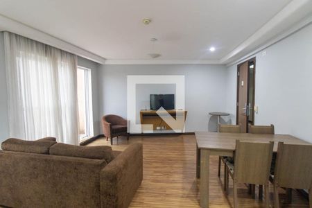 Sala/Cozinha de apartamento para alugar com 1 quarto, 63m² em Centro, São José dos Pinhais