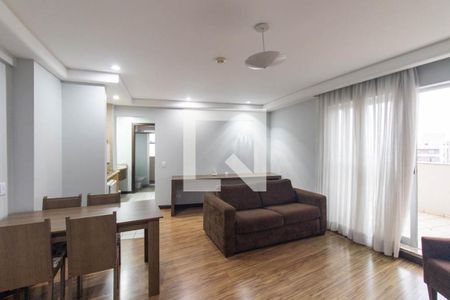 Sala/Cozinha de apartamento para alugar com 1 quarto, 63m² em Centro, São José dos Pinhais