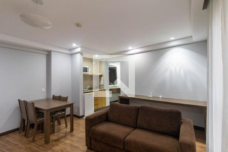 Sala/Cozinha de apartamento para alugar com 1 quarto, 63m² em Centro, São José dos Pinhais