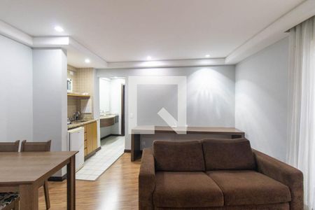 Sala/Cozinha de apartamento para alugar com 1 quarto, 63m² em Centro, São José dos Pinhais