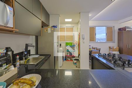 Cozinha de apartamento à venda com 1 quarto, 51m² em São Geraldo, Belo Horizonte