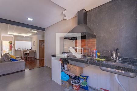 Área Gourmet de casa de condomínio à venda com 3 quartos, 75m² em Copacabana, Belo Horizonte