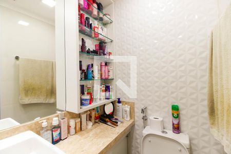 Banheiro da Suíte de apartamento à venda com 3 quartos, 80m² em Vila Gomes Cardim, São Paulo