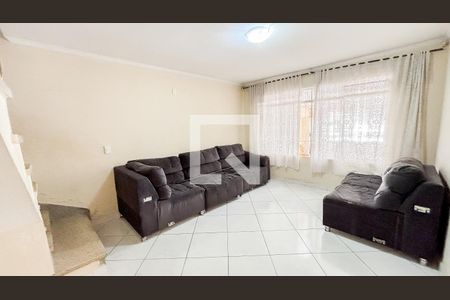 Sala de casa à venda com 3 quartos, 125m² em Vila Scarpelli, Santo André