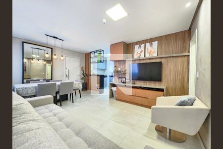 Sala de apartamento à venda com 2 quartos, 70m² em Serra, Belo Horizonte