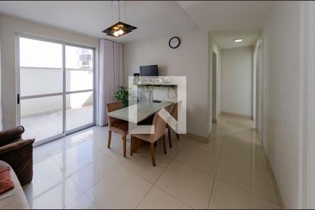 Sala de apartamento à venda com 3 quartos, 106m² em Caiçaras, Belo Horizonte