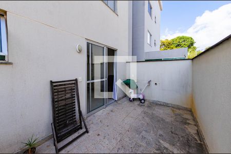 Varanda Sala de apartamento à venda com 3 quartos, 106m² em Caiçaras, Belo Horizonte