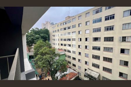 Vista da Sacada de kitnet/studio à venda com 1 quarto, 26m² em Cerqueira César, São Paulo