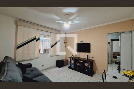 Sala de apartamento para alugar com 1 quarto, 52m² em Tupi, Praia Grande