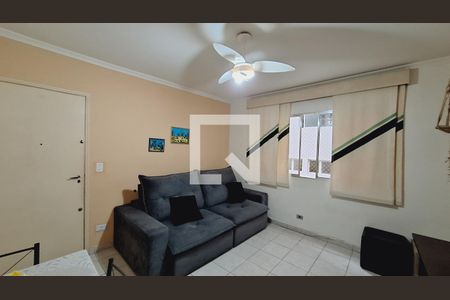 Sala de apartamento para alugar com 1 quarto, 52m² em Tupi, Praia Grande