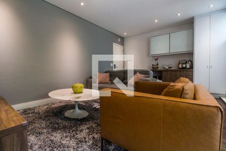 Sala de TV de apartamento à venda com 2 quartos, 73m² em Tamboré, Santana de Parnaíba