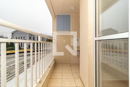Varanda da Sala de apartamento para alugar com 2 quartos, 42m² em Jardim Record, Taboão da Serra