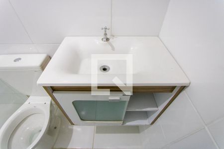 Banheiro de kitnet/studio para alugar com 1 quarto, 25m² em Casa Branca, Santo André