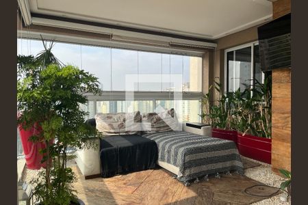 Varanda gourmet de apartamento à venda com 4 quartos, 206m² em Vila Romana, São Paulo