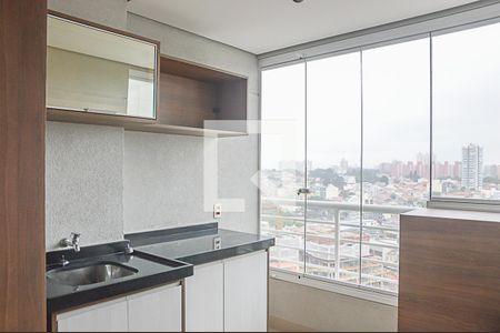 Varanda da Sala de kitnet/studio para alugar com 1 quarto, 37m² em Jardim do Mar, São Bernardo do Campo