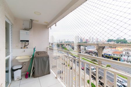 Varanda da Sala de apartamento para alugar com 2 quartos, 44m² em Vila Prudente, São Paulo