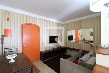 Sala de apartamento à venda com 1 quarto, 46m² em Moema, São Paulo