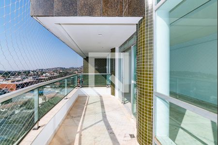 Varanda da Sala de apartamento à venda com 4 quartos, 134m² em Belvedere, Belo Horizonte