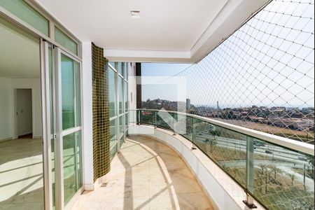 Varanda da Sala de apartamento à venda com 4 quartos, 134m² em Belvedere, Belo Horizonte