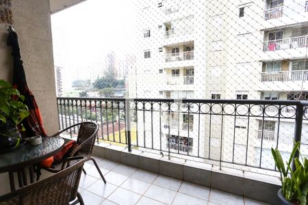sacada Sala de apartamento à venda com 3 quartos, 85m² em Vila Andrade, São Paulo