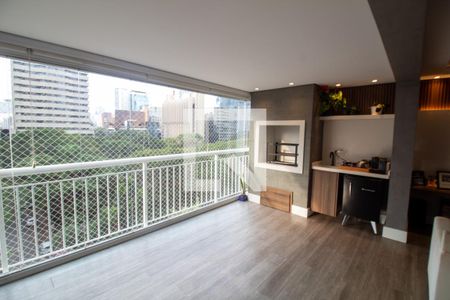 Varanda Gourmet de apartamento para alugar com 4 quartos, 148m² em Brooklin Paulista, São Paulo