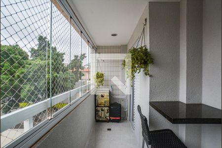 Varanda da Sala de apartamento para alugar com 3 quartos, 90m² em Jardim Bela Vista, Santo André