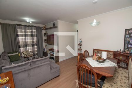 Sala de apartamento à venda com 3 quartos, 67m² em Vila Homero Thon, Santo André