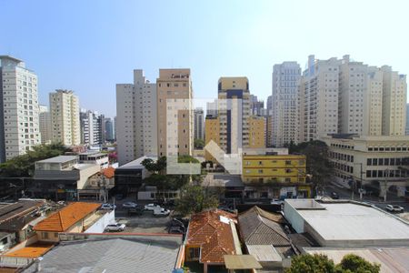 Vista da Sala de apartamento à venda com 1 quarto, 40m² em Indianópolis, São Paulo