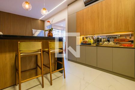 Sala/Cozinha de apartamento à venda com 1 quarto, 57m² em Paraíso, São Paulo