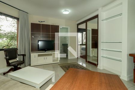 Sala de apartamento à venda com 1 quarto, 52m² em Três Figueiras, Porto Alegre