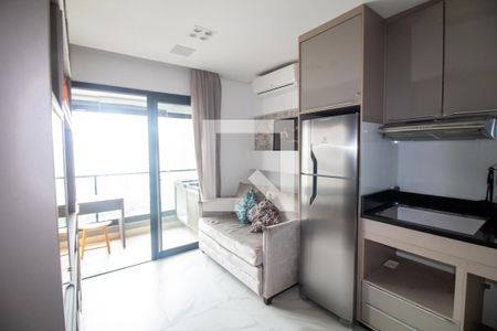 Sala de apartamento para alugar com 1 quarto, 40m² em Campo Belo, São Paulo