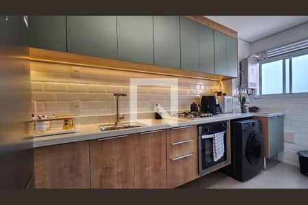 Cozinha e Área de Serviço de apartamento à venda com 2 quartos, 54m² em Medeiros, Jundiaí