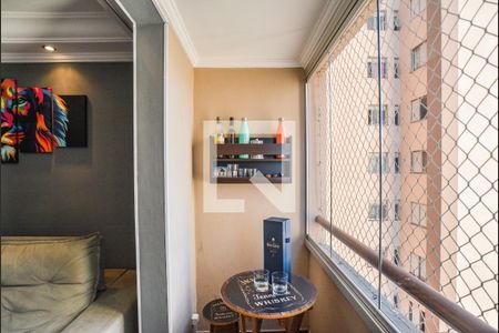 Varanda da Sala de apartamento à venda com 3 quartos, 66m² em Utinga, Santo André