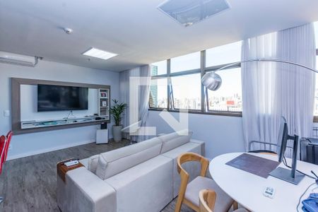 Sala  de apartamento à venda com 1 quarto, 53m² em Coracao de Jesus, Belo Horizonte