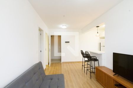 Sala de apartamento para alugar com 1 quarto, 41m² em São Francisco, Curitiba