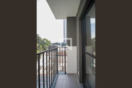 Varanda de kitnet/studio para alugar com 1 quarto, 27m² em Pinheiros, São Paulo