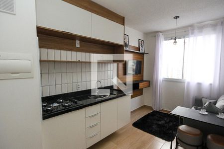 Sala e Cozinha de apartamento para alugar com 1 quarto, 24m² em Vila Prudente, São Paulo