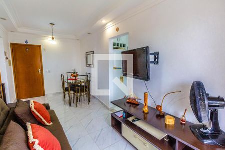 Sala de apartamento para alugar com 1 quarto, 46m² em Vila Tupi, Praia Grande