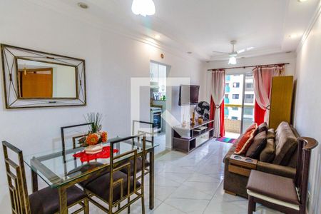 Sala de apartamento para alugar com 1 quarto, 46m² em Vila Tupi, Praia Grande