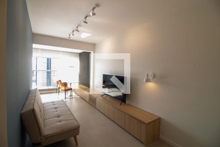 Sala de apartamento para alugar com 1 quarto, 41m² em Santo Amaro, São Paulo