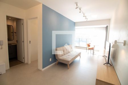 Sala de apartamento para alugar com 1 quarto, 41m² em Santo Amaro, São Paulo