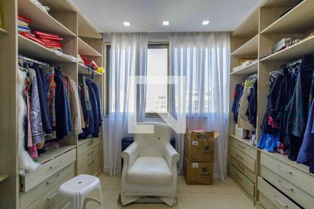 Closet da Suíte 1 de apartamento à venda com 4 quartos, 228m² em Recreio dos Bandeirantes, Rio de Janeiro