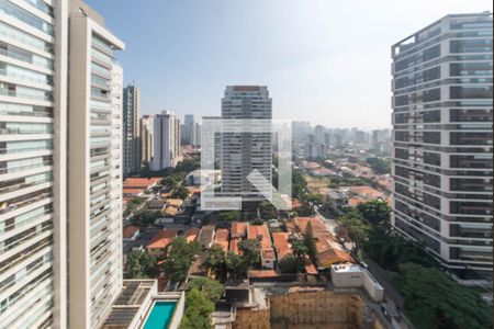 Varanda - Vista de apartamento para alugar com 1 quarto, 34m² em Itaim Bibi, São Paulo