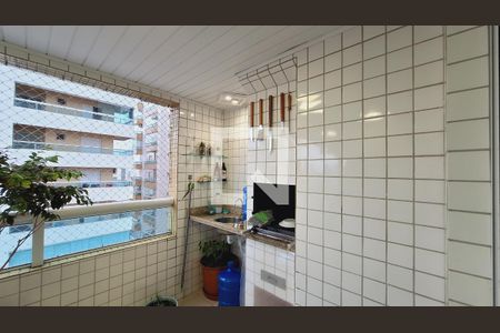 Varanda gourmet de apartamento para alugar com 3 quartos, 101m² em Guilhermina, Praia Grande