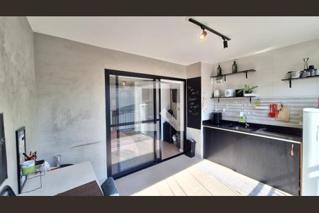 Varanda/Cozinha de apartamento para alugar com 1 quarto, 30m² em Bom Retiro, São Paulo