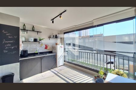 Varanda/Cozinha de apartamento para alugar com 1 quarto, 30m² em Bom Retiro, São Paulo