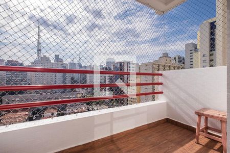 Sala - Varanda de apartamento à venda com 1 quarto, 45m² em Jardim Paulista, São Paulo